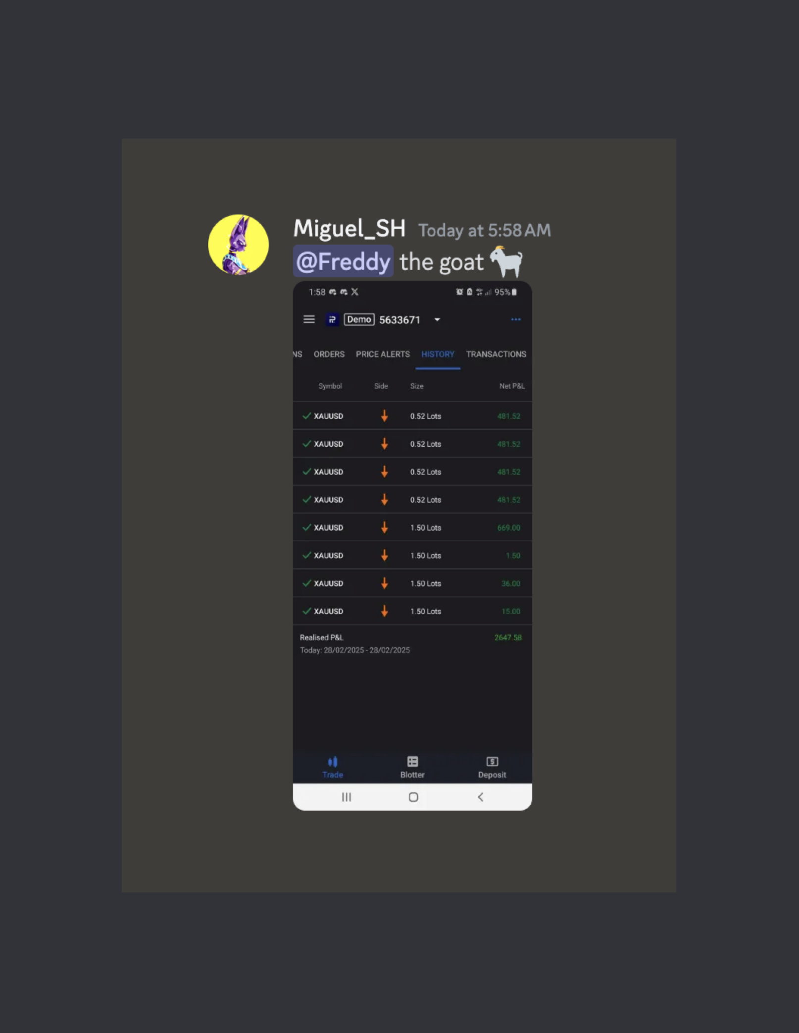 Trading profit screenshot 10